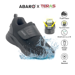 ABARO X TERAS W2881N Black School Shoes Water Resistant Mesh + EVA Primary Unisex 